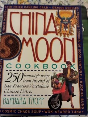 China Moon Cookbook by - White/Red Cover